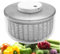 Centrifuga per insalata, asciuga lattuga da 6 litri, centrifuga per insalata elettrica, con sistema di scarico dell'acqua, ricaricabile tramite USB, facile da usare, per insalata, lattuga, frutta