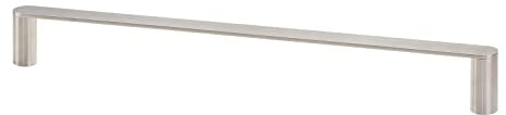 Handtuchhalter Boston rund Länge 600 mm x Höhe 30 mm x Tiefe 70 mm Edelstahl gebürstet Tuchhalter für Schrankmontage oder Wandmontage Handtuchreling von SOTECH