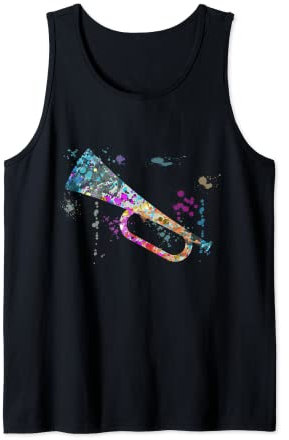 Vuvuzela Instrumenten-Silhouette Vuvuzelas Tank Top
