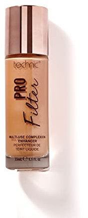 Technic Pro Filter Multi Use Complexion Enhancer - Primer, Illuminator and Highlighter Face Serum for a Flawless Finish - Medium Warm