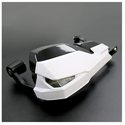 BREAUX LED Motorrad-Griff-Windschutz-Handschützer umfassen Signallichter und Tageslauflampe geeignet for BMW F800GS / R1200GS LC/ADV Fallschutz (Color : Whait)