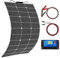 Aysolar Kit Panneau Solaire Souple 100W 18V Monocristallin Panneaux Solaires avec 10A Charge Contrôleur pour 12V Batterie, Camping-Car, Camper, Van, Bateaux, Caravane