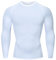 HYCOPROT Kompressionsshirt Herren Langarm Funktionsshirt Baselayer Schnelltrocknendes T-Shirt Atmungsaktiv Sportshirt für Workout Fitnessstudio Laufen (M, Weiß)