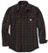 Carhartt Chemise ample à carreaux en flanelle à manches longues pour homme, moka, Taille XL