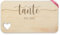 Frühstücksbrettchen Holz Herz - Tante est I Geschenk für Tante Weihnachten I Geburtstag I Weihnachtsgeschenkidee - 22,5x12,5 - Holz - zum geschenke brett personalisierte frühstücksbrett