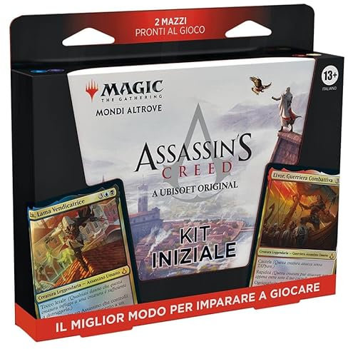 Magic: The Gathering- Ezio, Eivor Assassins Creed, Multicolor, 19.4 x 4.4 x 0.1 cm (Wizards of The Coast D3302100)