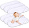6 Stück Wickelunterlage, Weiche Wickelauflage für Babys Wickelunterlage aus Bambus-Viskose 30 x 60 cm Tragbare wickelunterlage waschbar für Zu Hause Im Freien Waschbar Wiederverwendbar(Weiß)