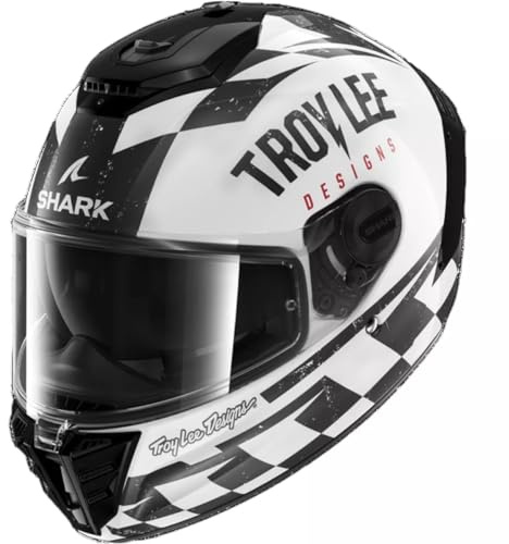 SHARK, Integraler Motorradhelm SPARTAN RS RACESHOP x TROY LEE DESIGNS White Black Red, XL
