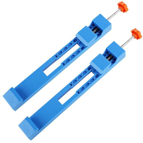 Lyreh 2stk Schneidemaschinen-Basisführung, Verstellbare Elektrische Kreissäge-Fräs-Positionierungsklemme Blaue Kreissäge-Fräsführung Holzfräszubehör für Schneidarbeiten