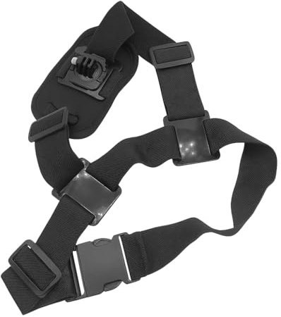 REFLEX CAMERA Single Shoulder Strap Belt compatible with Go Pro, Insta 360, DJI Osmo and more | Quick Release Action Camera Mount | Comfortable Adjustable Strap for Outdoor Adventure Filming - Black