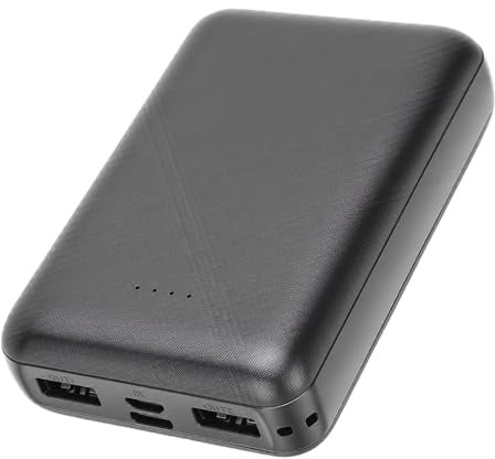 Pssopp Batterie Externe Rechargeable pour Veste Chauffante, Chargeur de Voyage Rechargeable 20 000 MAh pour Gilets Chauffants, Vestes, Pantalons et Autres Objets de Collection