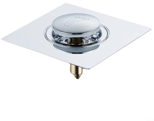 Badewannen Ablaufgarnitur Edelstahl Push-Open 9.8cm