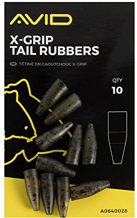 Avid Carp Outline X-Grip Tail Rubbers 10 Stück
