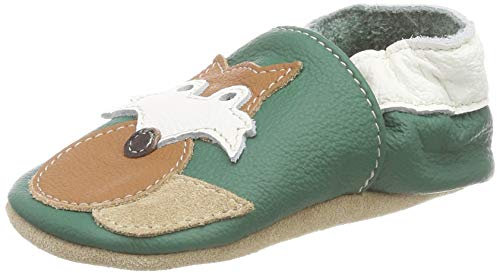 Beck Unisex Kinder vos Hausschuhe, Grün, 22/23 EU