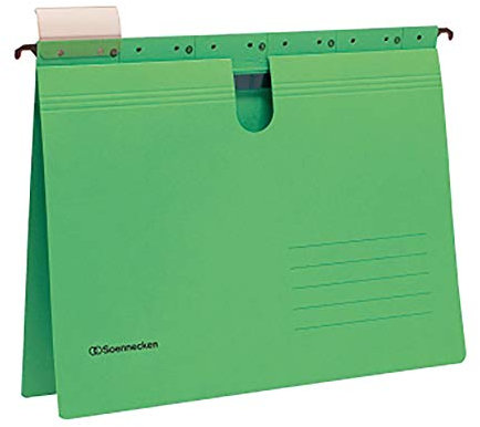 Soennecken Hängehefter 2021 DIN A4 220g kaufm. Heft. gn 25 St./Pack.
