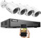 ANNKE - Système CCTV extérieur 8 canaux, détection Humains/véhicules, DVR 3K Lite, 4X caméras 2MP 1920TVL, Vision Nocturne Couleur, IP67