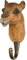 WILDLIFEGARDEN Wildlife Garden WG527 Haken Kamel - Handgeschnitzter Tierhaken aus Holz und Metall - Australische Tiersammlung