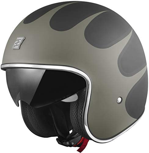Bogotto V537 Wogi Jethelm, schwarz matt/grün, XS