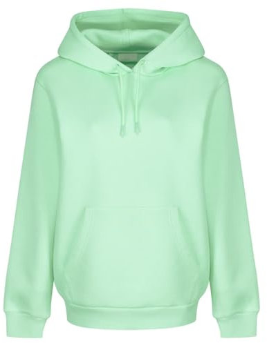 Light And Shade LSLSWT005 Top Sudadera con capucha Super Soft Touch Loungewear para mujer, Misty Jade, L