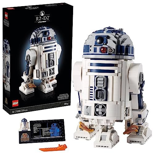 LEGO Star Wars R2-D2 Droiden-Set für Erwachsene, 2.413-teiliges Sammlermodell mit Luke Skywalkers Lichtschwert, Sammlerstück, Geschenk für Männer, Frauen, ihn oder sie 75308