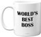 Stuff4 Worlds Best Boss Mug, Gifts for Your Boss, 11oz Ceramic Premium Mugs, Coffee, for Gift