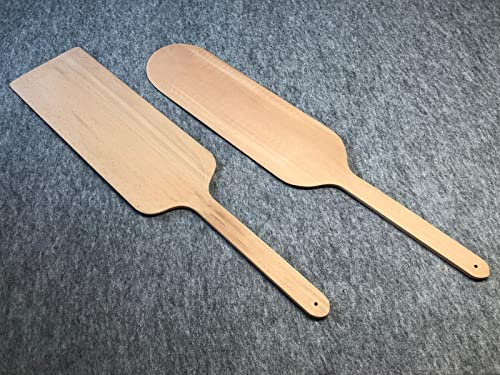 Plas-Tex Pizzaschieber Pizzaschaufel Pizzaheber Brotschaufel Pide Pizza Döner Holz - 2 Varianten (A)