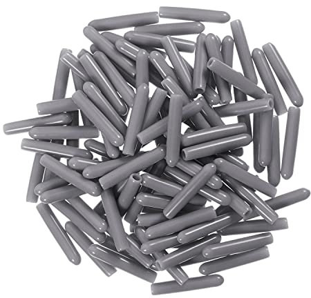 100 Pieces Dishwasher Rack Caps Geschirrspülkorb-Spitzenzinken-Abdeckkappen,Geschirrspülkorb-Kappen Zinken-Korbkappen 1/8 Zoll/3 mm Innendurchmesser für Geschirrkörbe passend all Spülmaschinenmodelle