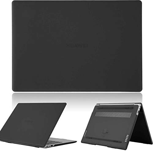 Case Compatible with Huawei MateBook D15 2020 2021, Plastic Frosted Hard Shell Cover for Huawei MateBook D15 / HONOR MagicBook 15 2020 (Black)
