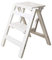 Ontihang Schrittleiter 2 Stiefhocker Faltschritt Stuhlhocker für Erwachsene Robuste und breite Pedal 330LBS Stepladder Multi-Use für Haushalt & Büro