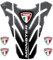 Black Doves Graphics 3D-Aufkleber aus Harz, Tankpad kompatibel mit Ducati Monster 696, 796, 821, 1100 | Tankschutz + 4 kleine Aufkleber gratis