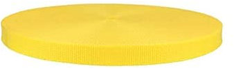 5 Meter Gurtband 100% Polypropylen Taschengurtband Bänder für Taschen (gelb, 30 mm Breit)