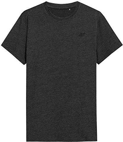 4F Tshirt Herren, Dark Grey Melange, S