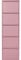 Kare Design Schuhschrank Caruso Rosa, Metall, mit 5 Klappen, Schuhablage für 10 Paar Schuhe, schmal, platzsparend, hoch, Schuhregal, Eingangsbereich, 170x50x15 cm (H/B/T)