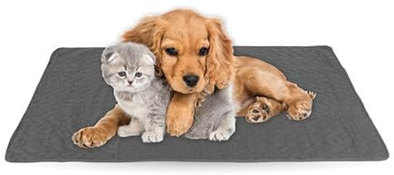 Haustiermatte - weiche warme Haustierdecken ÖKO-TEX 100 perfekt für Katzen bis große Hunde - S-XL - Steppdecke für Sofa/Bett - Schutz