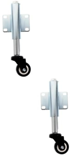 DOITOOL 2 Stück 2 Federrad Feder Tor Rad Lenkrollen Federbelasteter Torguss Selbstjustierendes Torrad Zaun Tor Rad Tor Rolle Eisernes Torrad Eiserne Feder Pneumatisch Polyurethan (pu)