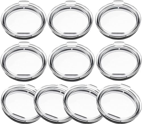 20oz Tumbler Replacement Lids Spill-proof Splash Resistant Lid Cup Tumbler Lid Replacement Lids Covers for YETI Rambler,Old 20oz-6 Pack (20oz-10pcs)