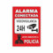 Alarmanlage mit Alarmschild, Videoüberwachung, Polizeisignal, Abschreckungsschilder, für Innen und Außen, 10 x 15 cm, Alarmanlage, Videoüberwachung, robust und langlebig. (1)