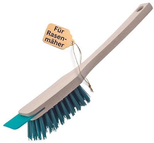 Novaliv Bürste Rasenmäher Reiniger Rasenmäherbürste mit Schaber 30cm Rasenmäher Bürste für Elektro Aufsitzrasenmäher & Sitzrasenmäher als auch Handfeger & Heckenscheren Reiniger geeignet