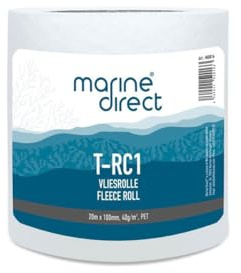Marine Direct – 20m Vliesrolle T-RC1 für Vliesfilter Rollermat Compact1 – wasserdurchlässiges Filtervlies für Süßwasser & Meerwasser Aquarien – hervorragende Filterleistung – Made in Germany