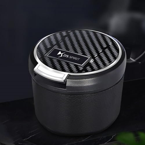 Auto Tragbar Aschenbecher mit Deckel für Citroen DS3 2014 2015 2016 Easy Clean Abnehmbarer Rauchfrei Selbstverlöschender Aschenbecher