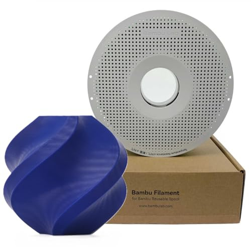 Bambu Lab PETG HF 3D-Drucker-Filament, 300 mm/s Hochgeschwindigkeits-Filament, Einfach zu bedruckendes PETG Filament mit glatter Oberfläche, 3D-Druckmaterial, 1 kg, Blau