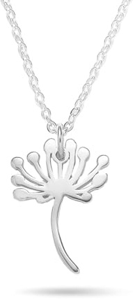 Miss Lovie Pusteblume Schmuck Glücksarmband Damen Sterling Silber 925 Handgemachter Glücksbringer Größenverstellbar inkl. Geschenkverpackung