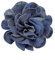 Xchon Broche en tissu bleu pour femme faite à la main - Bijoux tendance - Accessoires en tissu, Alliage denim