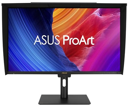 ASUS ProArt Display 32” 4K HDR Professional Monitor (PA32UCE) – UHD (3840 x 2160), IPS, 600 nits, 98% DCI-P3, ΔE<1, Built-in Motorized Colorimeter, Auto KVM, USB-C PD 96W, Calman Ready, 3 yr Warranty