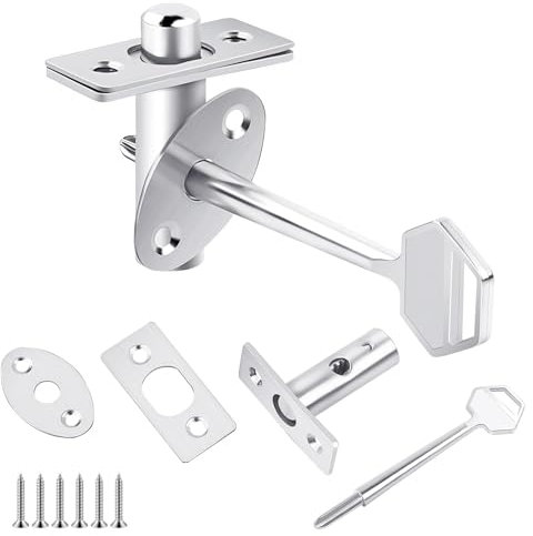 Ctyjia 1 Pezzi Bullone di Sicurezza per Porta, Bullone per Porta in Acciaio Inox con Chiavi a Stella, Bullone Per Serrature Per Porte, 40mm