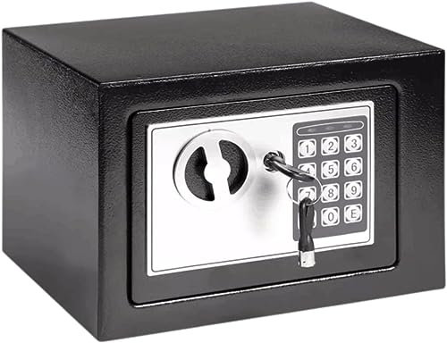 6.6l Coffre-Fort en Acier Numérique Sécurité Électronique Home Office Cash Safe 2 Clés