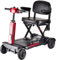 Foldable Electric Mobility Scooter Folding Mobility Scooter Mobility Chair Portable 4 Wheel Travel Scooter Removable Battery 10Ah Boot Scooter 24kg