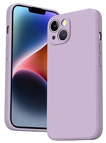 AK for iPhone 14 Case 6.1-Inch, Shockproof Bumper Phone Cover, 360°Full Body Frosted Back Anti-Fingerprint Phone Case Compatible with iPhone 14 (Violet)