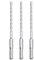Frogetu Lot de 3 Foret SDS Plus 6 x 160 mm,Avec 4 Tranchants en Carbure et Double Hélice,Foret Pour Marteau Perforateur Dans le Béton,la Pierre,la Pierre Naturelle