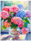 5D Diamond Painting Blumen Hortensien Set für Erwachsene, DIY Diamant Malerei Blumen Bilder für Wanddekoration, Bunte Blumen Diamond Painting Kit für Anfänger, Für Zuhause und Geschenk (30x40cm)